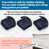 Sashiko kit Yokota Sashiko Thread Needles and Template Yume Fukin with Original English Manual Thimble Sewing Set Fabric