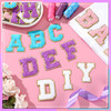 Jutom 104 Pcs Self Adhesive Chenille Letter Patches Letter Patches Chenille Stick on Embroidered Patch for Clothing Jack