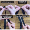 Micro Traders 10PCS Number 5 Zippers Replacement Reversible Pulls Sliders Zips with Ushape Stop Kit for Outdoor Tents an