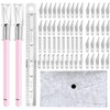 Craft Hobby Knife Exacto Knife 2 Knives and 60 Blades with a Bag Precision Cutter Knife for Cutting Carving Scrapbooking