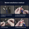stedi Craft Hobby Knife Kit Model Hobby Making Tools All Metal Precision Craft Knife with 20PCS Blades for Gundam Scale