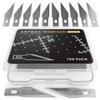 Arteza Hobby Knife Blades Set of 120 No 11 FinePoint CarbonSteel Art Blades Craft Supplies for Precision Cutting of Wood