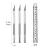 90PCS Knife Blades Precision Craft Knife Set for DIY Artwork Cutting Models Scrapbook
