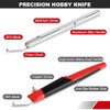 FASTPRO 31Piece Precision Hobby Knife Set Craft Knives with 26pcs Blades Exacto Knife Set Included Tweezers Grindstone S