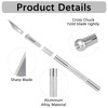 12 Pack Exacto Knife Set Metal Craft Knives Kit Hobby Knife Set Blade Precision Knifes for DIY Crafts Arts Trimming Cutt