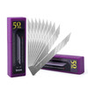 NEWISHTOOL 9mm Stainless Steel Blade 30 Degree Snap Off Blades 100 PCS Replacement Blades Spare Knife Refills for Utilit