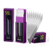 NEWISHTOOL 9mm Stainless Steel Blade 30 Degree Snap Off Blades 100 PCS Replacement Blades Spare Knife Refills for Utilit