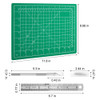 2PCS Craft Knife Hobby Knife with 60PCS Spare Exacto Knife Blades 11 Cutting Mat A4 A Ruler HEADLEY TOOLS Precision Exac