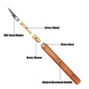 TOOLCOOL Precision Craft Knife Exacto Knife Hobby Knife Set Wooden Handle With 10 Pcs SK5 Steel Blades And Blade Cover F