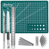 Fengirl precision carving craft hobby knife suit 1 exacto knife 11 stainless steel exacto blades one 15cm steel ruler A5