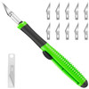 TIFICAL Exacto Knife 1 Pack Craft Knife with Extra 10 Pcs High Carbon Steel Blades Sharp Hobby Knives for Crafting Preci