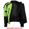 Vance Advance Womens All Weather Season CE Armor Mesh Motorcycle Biker Riding Jacket 5XL Black