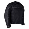 Vance Leather Airflow Mens Black AllSeason Reflective Mesh Textile Motorcycle Jacket wCE Armor Removable Liner Black Med
