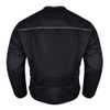 Vance Leather Airflow Mens Black AllSeason Reflective Mesh Textile Motorcycle Jacket wCE Armor Removable Liner Black Med