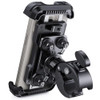 Lamicall Motorcycle Phone Mount Holder Dual Vibration Dampener Upgrade Handlebar Clip Motorcycle Cell Phone Holder Bike