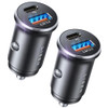 LISEN Car Charger USB C 69W Cigarette Lighter USB Charger Adapter Car Accessories Gifts for Men Mini USBC Cars Fast Char