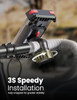 Pnitri 2025 New Upgraded Bike Phone Holder Handlebar 1S Quick Install Motorcycle Phone Mount Bicycle Phone Holder fit La