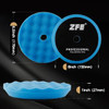 Buffing Polishing Pads ZFE 7Pcs 6150mm Waffle Foam Buffing Pads Polishing Pads Wool Pad Kit for 6Inch Backing Plate RODA