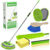 Wontolf 62 Car Wash Brush with Long Handle Chenille Microfiber Car Wash Mop Mitt Kit Car Detailing Brush Cleaning Kit Wi