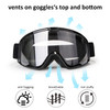 LMAVAG Motorcycle Goggles for Men Women Motocross Dirt Bike ATV Riding Windproof Glasses Wide Vision Powersports MX MTB