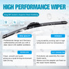 VTOGOI OEM Quality 2618 Premium AllSeason Auto Windshield Natural Rubber JHook Wiper BladesPack of 2
