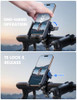Lamicall Motorcycle Bike Phone Mount No Block Camera 1s Lock Bike Cell Phone Holder Clamp Bicycle Scooter Handlebar Clip