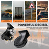 FARBIN Horns Auto Horn 12V Car Horn Loud DualTone Waterproof Electric Snail Horns Kit Universal for Any 12V Vehicles Bla