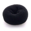 Beaute Galleria Hair Donut Bun Maker Ring Style Mesh Chignon Ballet Sock Bun (Small, Black)
