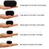Beaute Galleria Hair Donut Bun Maker Ring Style Mesh Chignon Ballet Sock Bun (Small, Black)