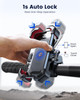 JOYROOM Motorcycle Phone Mount 1s Auto Lock100mph Military AntiShake Bike Phone Holder for Bicycle 10s Quick Install Han