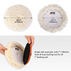 Wool Polishing Pads SPTA 8200mm 100 Natural Wool Buffing Pad with Hook Loop Backing 4pcs Set Come with 5811 Thread Backi