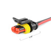 Nilight 50020R 2Pin Way 16AWG Waterproof Wire 15mm Series Terminal Connector10 Pack2 Years Warranty
