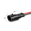Nilight 50020R 2Pin Way 16AWG Waterproof Wire 15mm Series Terminal Connector10 Pack2 Years Warranty