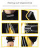 JRACING Racing Suit Karting SuitRaceRally Go Kart Auto Racing Fire SFI 32A1 BlackYellowXXL