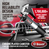 Bravex Heavy Duty Professional Pistol Grip Grease Gun 6000 PSI 18 inch Flex Hose