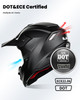ILM Youth ATV Helmet Kids Dirt Bike Motocross BMX Off Road Motorbike Go Kart Casco DOT ECE Model Z705 Matte Black M