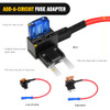 Nilight 50040R 12V Car AddaCircuit Fuse Adapter with Standard and Mini TAP Profile TAP Blade Fuse for Cars Trucks Boats