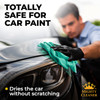 Premium 2pk 1 Free Shammy Cloth for Car Drying 26x17 Super Absorbent Chamois Towel ScratchFree Reusable Soft Wash Cloth