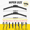 5 PLUS Windshield Wiper Blades 22 Inch 22 Inch 2 PACK Automotive Replacement Windshield Wiper Blades For My Car OEM Qual