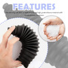 Tie Rod Boot Kit with Pinion Bellow Cable Ties and ClampsWaterproof Dustproof Rack and Pinion Boot for Steering System P