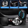 Car Ashtray with Lid Smell Proof Smokeless Ashtray Mini Car Trash Can Detachable Stainless Steel Ash Tray with Lid and L
