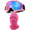 immoono Motorcycle Goggles with Balaclava for Women Girls Dirt Bike ATV Motocross Riding Racing Ski Goggle Safety Glasse