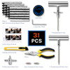 AUTOWN Flat Tire Repair Kit with Plugs 31 Pcs for Car Motorcycle ATV Jeep Truck Tractor Flat Tire Puncture Repair