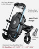BRCOVAN AntiTheft Motorcycle Phone Mount Holder with Vibration Dampener HighSpeed Secure Lock Adjustable Size Handlebar