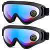 MAMBAOUT Kids Motorcycle Goggles 2Pack Dirt Bike Goggles for Child Boys or Girls ATV OffRoad Racing