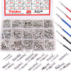 Twidec290PCS Car Electrical Wire Terminal Pins Connector 11518222835mm 21Type Connector Pins Terminal Auto Electric Conn