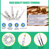 Twidec290PCS Car Electrical Wire Terminal Pins Connector 11518222835mm 21Type Connector Pins Terminal Auto Electric Conn