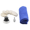 2Inch Car Felt Polishing Buffing Pad 8pcs Polishing Sanding Discs Felt Polishing Wheel with Towel 3mm Shank Backing Pad