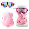 LJDJ Motorcycle Goggles2 Pack Dirt Bike ATV Motocross Riding Hiking Protective with 2 Pack Neck Breathable Bandana Mask