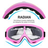 LJDJ Motorcycle Goggles2 Pack Dirt Bike ATV Motocross Riding Hiking Protective with 2 Pack Neck Breathable Bandana Mask